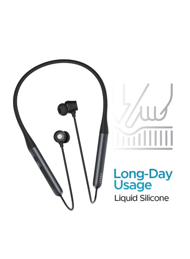 Lycka Cbeats 'ANC+ Wireless Bluetooth Headphones with Active Noise Cancellation & 45H Playtime – Black - Image 4